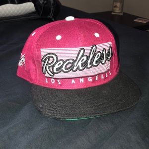 Young and Reckless Burgundy SnapBack Hat